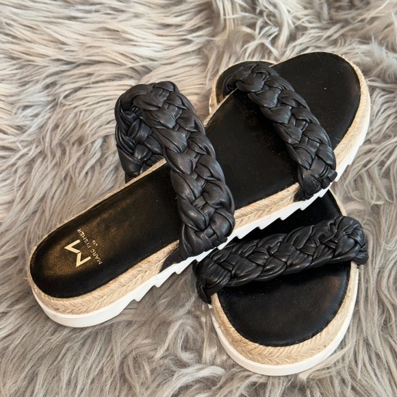 EUC Marc Fisher Jaimee Strapped Espadrille Slide Sandals Size 7.5 - Picture 2 of 9